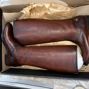 Frye Melissa button back zip boots
